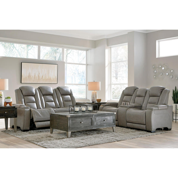  Signature Design by Ashley The Man-Den U85305 2 pc Power Reclining Living Room Set IMAGE 1