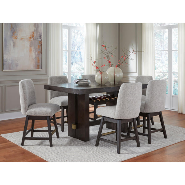 Signature Design by Ashley Burkhaus D984 7 pc Counter Height Dining Set IMAGE 1