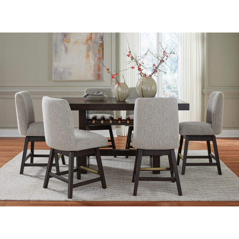 Signature Design by Ashley Burkhaus D984 7 pc Counter Height Dining Set IMAGE 2