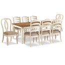 Signature Design by Ashley Realyn D743D9 9 pc Dining Set IMAGE 1