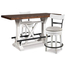  Signature Design by Ashley Valebeck D546D13 3 pc Counter Height Dining Set IMAGE 1