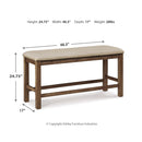 Signature Design by Ashley Moriville D631D9 4 pc Counter Height Dining Set IMAGE 6