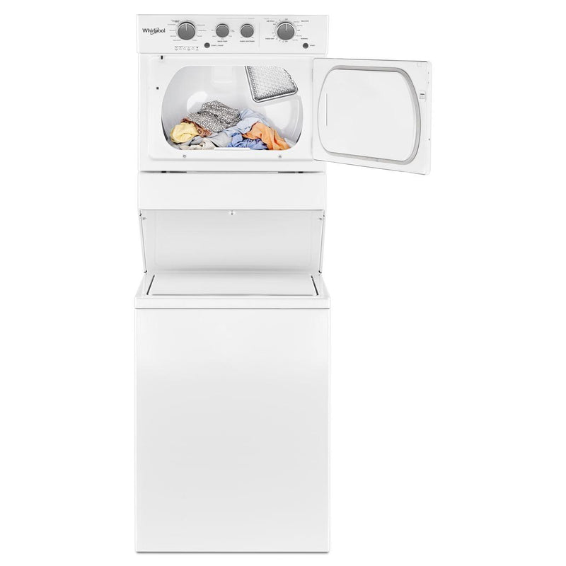  Whirlpool Stacked Washer/Dryer Electric Laundry Center YWET4027HW IMAGE 4