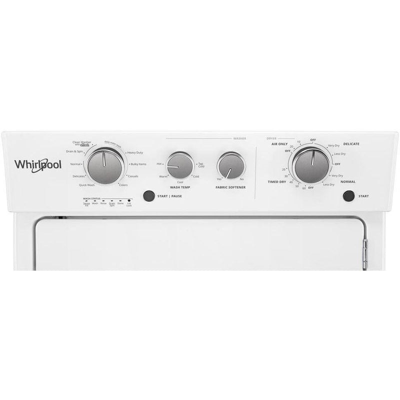  Whirlpool Stacked Washer/Dryer Gas Laundry Center WGT4027HW IMAGE 8