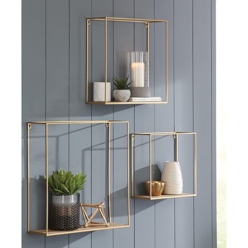 Signature Design by Ashley Efharis A8010107 Wall Shelf Set IMAGE 2