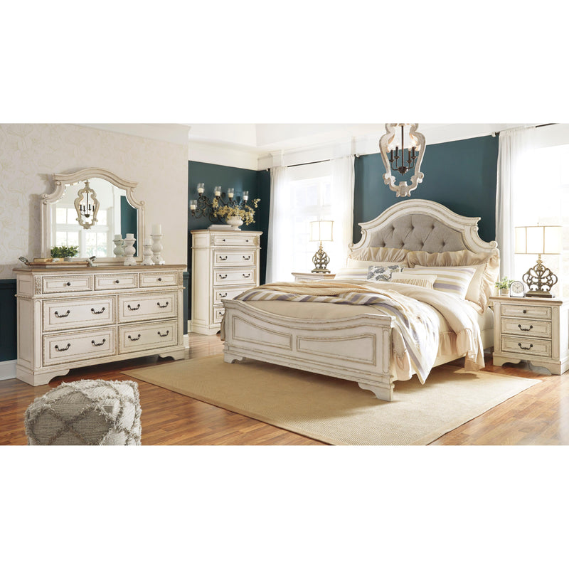 Signature Design by Ashley Realyn B743-57 Queen Upholstered Panel Headboard IMAGE 4