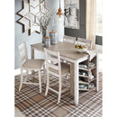  Signature Design by Ashley Skempton Counter Height Dining Table with Trestle Base D394-32 IMAGE 4
