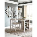  Signature Design by Ashley Skempton Counter Height Dining Table with Trestle Base D394-32 IMAGE 6