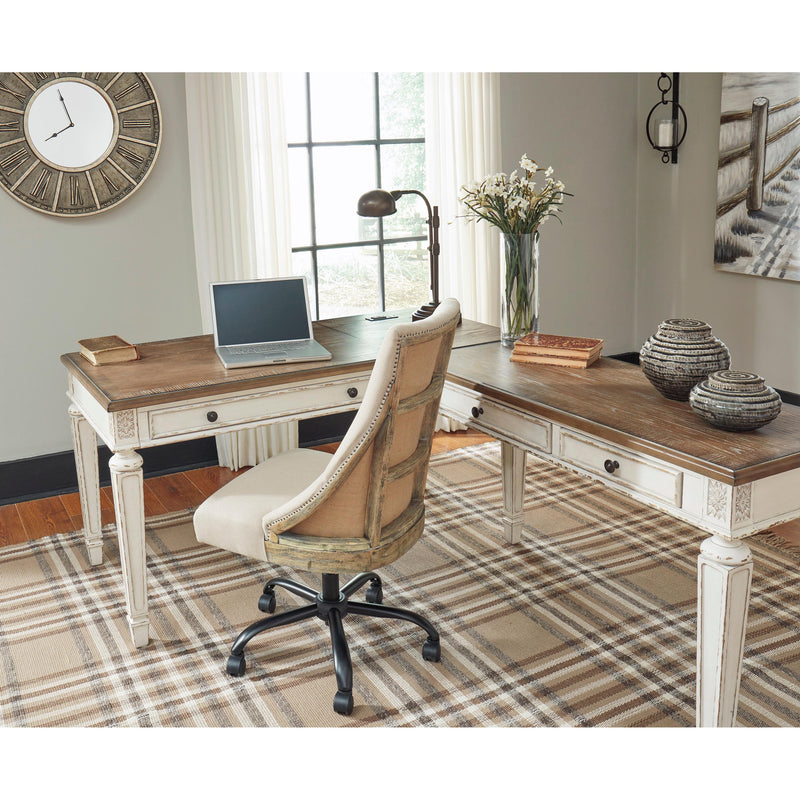 Signature Design by Ashley Realyn H743H2 2 pc Home Office Desk IMAGE 8