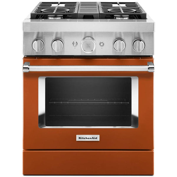 KitchenAid 30-inch Freestanding Dual Fuel Range with Even-Heat™ True Convection KFDC500JSC IMAGE 1