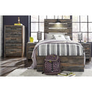 Signature Design by Ashley Drystan B211B8 Twin Panel Bed with 2 Storage Drawers IMAGE 6