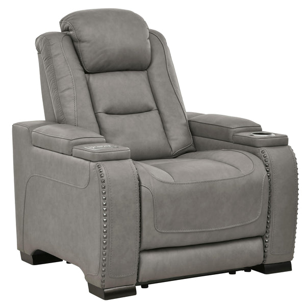  Signature Design by Ashley The Man-Den U8530513 Power Recliner with Adjustable Headrest IMAGE 1