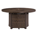  Signature Design by Ashley Paradise Trail P750-776 Round Fire Pit Table IMAGE 3