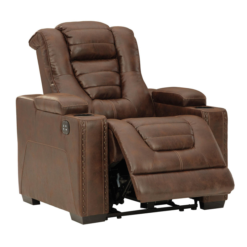 Signature Design by Ashley Owner's Box 2450513 Power Recliner with Adjustable Headrest IMAGE 2