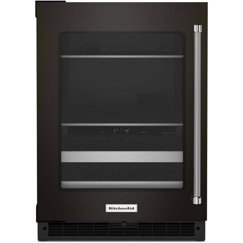 KitchenAid 24-inch, 4.89 cu. ft. Beverage Center with Glass Door KUBL314KBS IMAGE 1