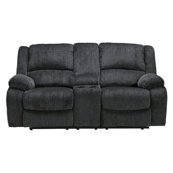 Signature Design by Ashley Draycoll Power Reclining Fabric Loveseat with Console 7650496C IMAGE 1