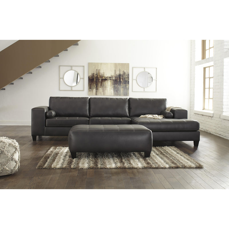 Signature Design by Ashley Nokomis Leather Look Ottoman 8772108 IMAGE 8