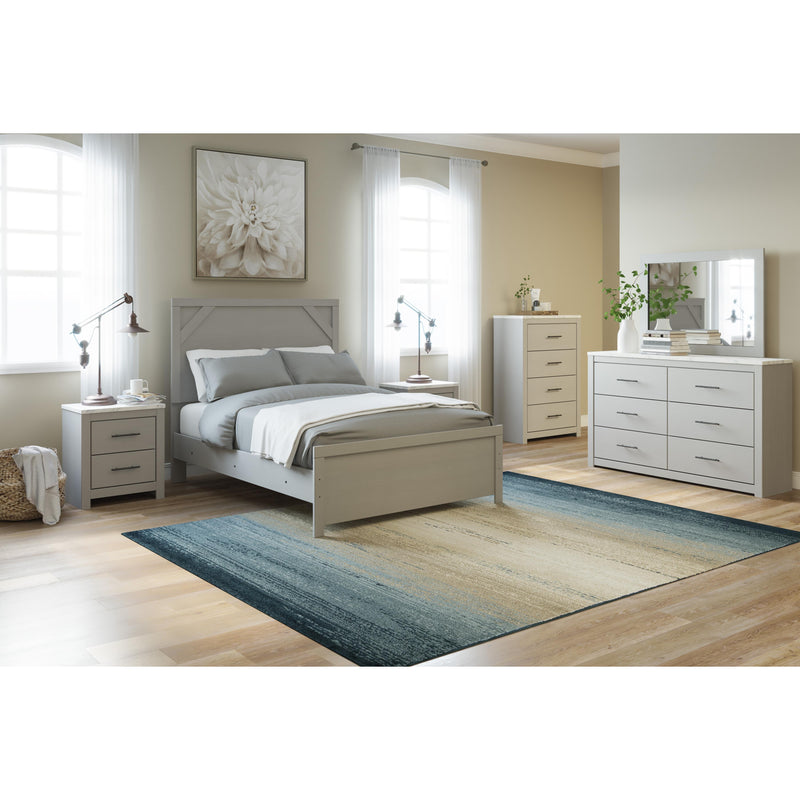 Signature Design by Ashley Cottonburg 6-Drawer Dresser with Mirror B1192-31/B1192-36 IMAGE 3