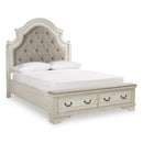 Signature Design by Ashley Realyn Queen Upholstered Platform Bed B743-57/B743-54S/B743-196 IMAGE 1