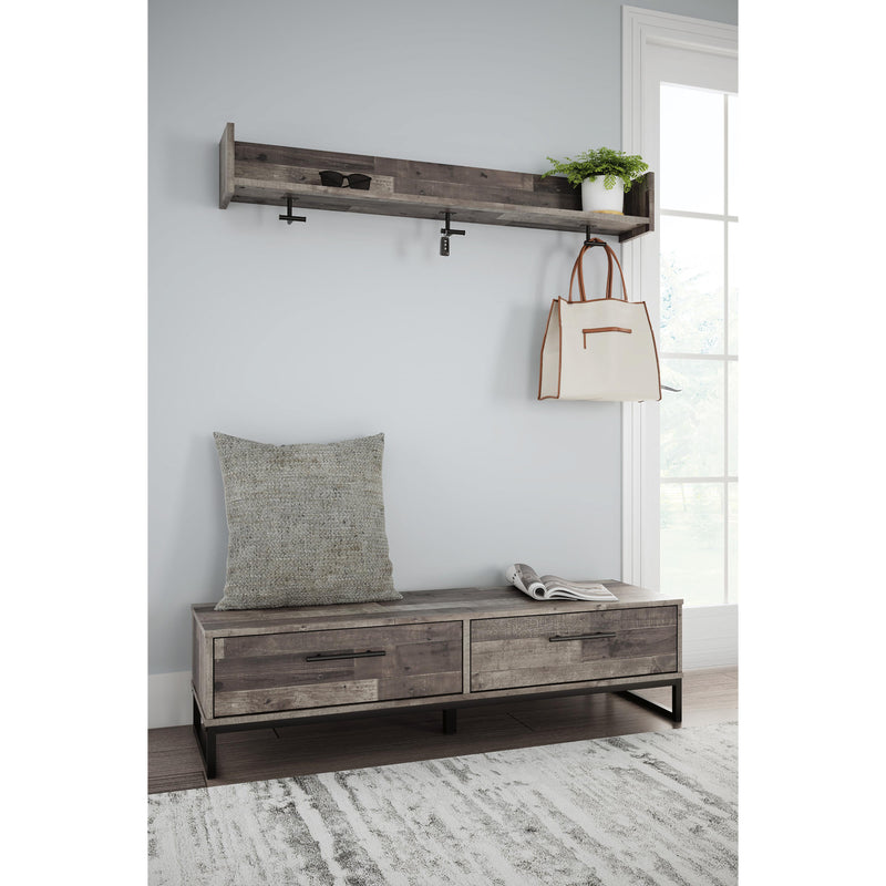 Signature Design by Ashley Neilsville EA2120-151 Wall Mounted Coat Rack with Shelf IMAGE 6