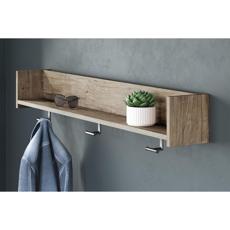 Signature Design by Ashley Oliah EA2270-151 Wall Mounted Coat Rack with Shelf IMAGE 2