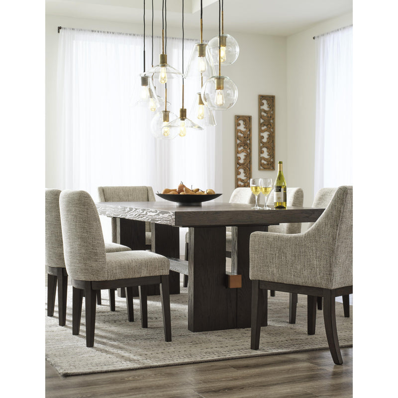 Signature Design by Ashley Burkhaus Dining Table with Trestle Base D984-45 IMAGE 19