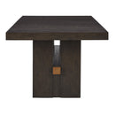 Signature Design by Ashley Burkhaus Dining Table with Trestle Base D984-45 IMAGE 3