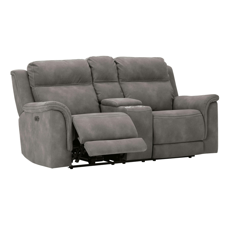 Signature Design by Ashley Next-Gen DuraPella Power Reclining Fabric Loveseat with Console 5930118C IMAGE 2