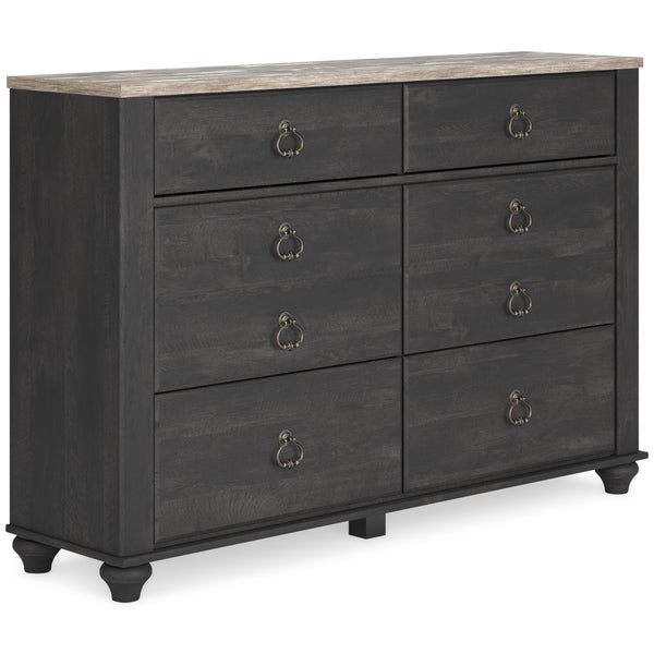 Signature Design by Ashley Nanforth 6-Drawer Dresser B3670-31 IMAGE 1