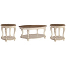  Signature Design by Ashley Realyn T743T1 Coffee Table and 2 End Tables IMAGE 1