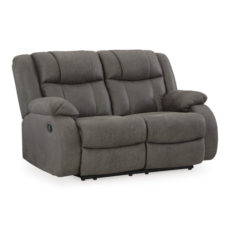 Signature Design by Ashley First Base Reclining Leather Look Loveseat 6880486C IMAGE 1