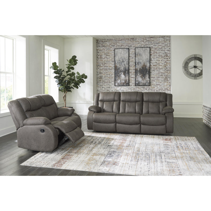 Signature Design by Ashley First Base Reclining Leather Look Loveseat 6880486C IMAGE 8