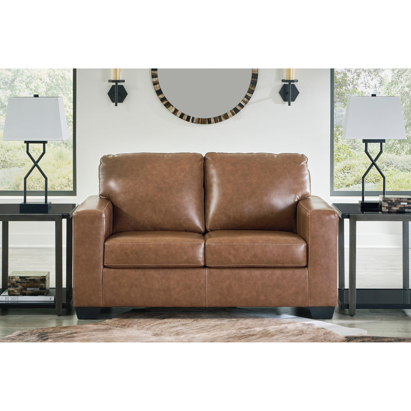 Signature Design by Ashley Bolsena Stationary Leather Match Loveseat 5560335C IMAGE 5