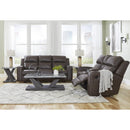 Signature Design by Ashley Lavenhorne Reclining Leather Look Loveseat with Console 6330694C IMAGE 13