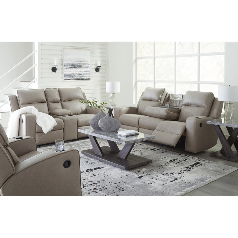 Signature Design by Ashley Lavenhorne Reclining Leather Look Loveseat with Console 6330794C IMAGE 15