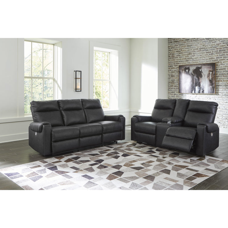 Signature Design by Ashley Axtellton 3410596 Double Reclining Power Loveseat with Console IMAGE 9