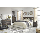  Signature Design by Ashley Drystan B211-69 King/California King Bookcase Headboard IMAGE 6