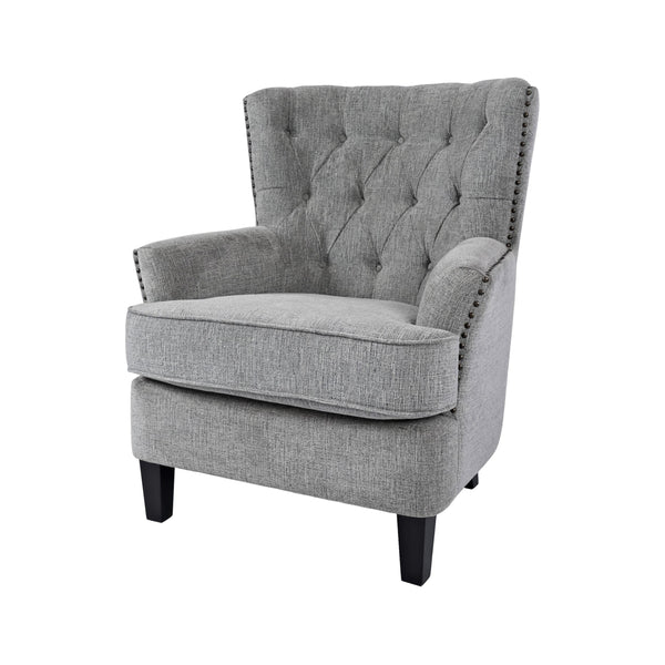 Jofran Bryson Stationary Fabric Accent Chair BRYSON-CH-ASH IMAGE 1