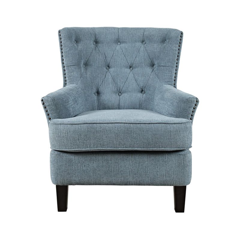 Jofran Bryson Stationary Fabric Accent Chair BRYSON-CH-BLUE IMAGE 2