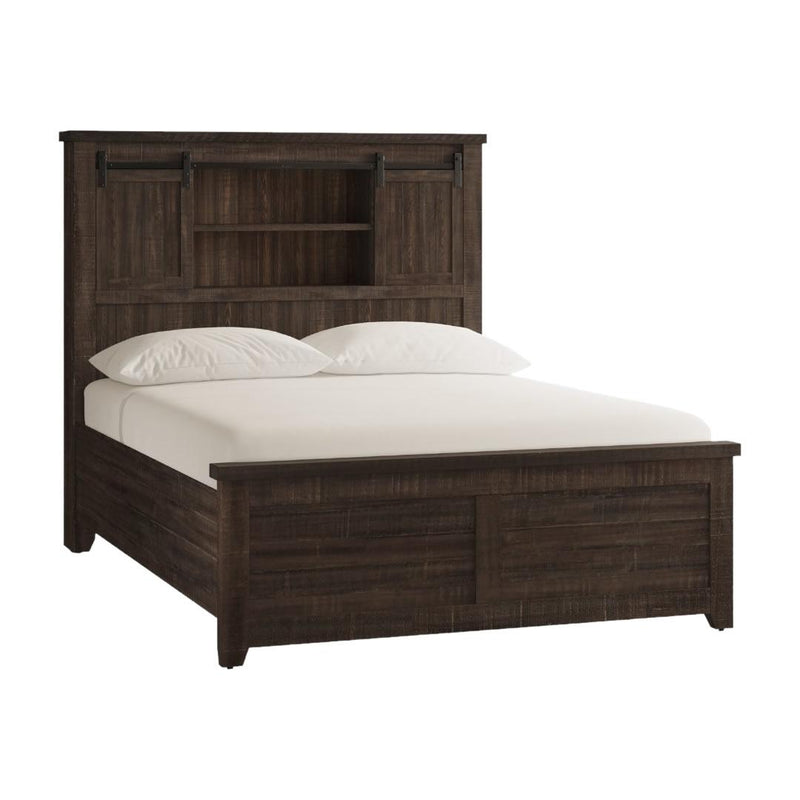 Jofran Madison County Queen Platform Bed 1700B-QBDHB/1700B-QPFB/1700B-QRS IMAGE 1