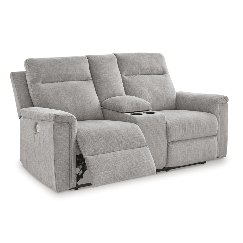 Signature Design by Ashley Barnsana Power Reclining Fabric Loveseat with Console 3320196C IMAGE 2