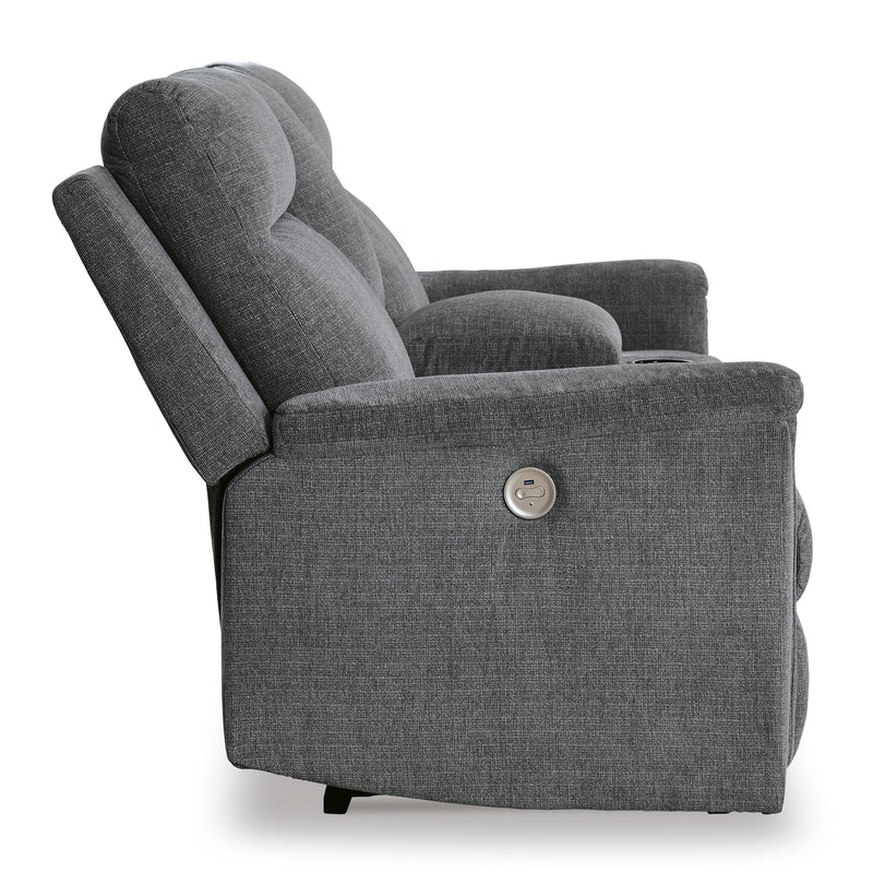 Signature Design by Ashley Barnsana Power Reclining Fabric Loveseat with Console 3320296C IMAGE 4