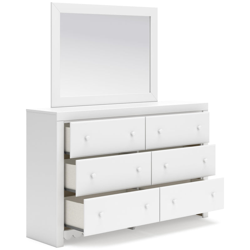 Signature Design by Ashley Mollviney 6-Drawer Dresser with Mirror B2540-31/B2540-36 IMAGE 2