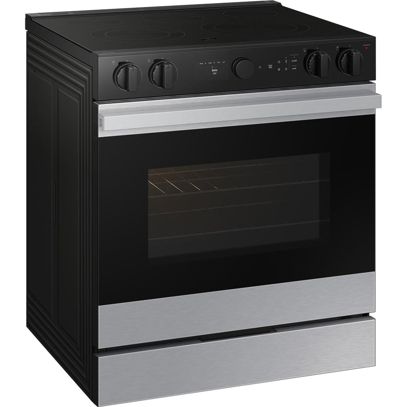  Samsung 6.3 cu. ft. Bespoke Smart Slide-In Electric Range NSE6DG8500SR/AC IMAGE 2