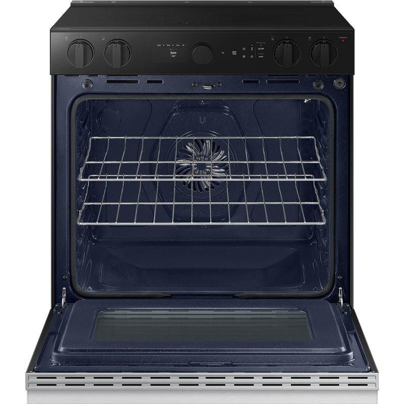  Samsung 6.3 cu. ft. Bespoke Smart Slide-In Electric Range NSE6DG8500SR/AC IMAGE 5