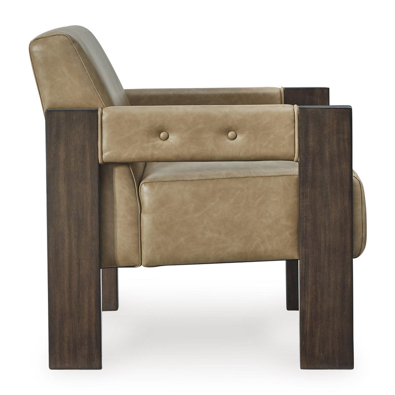 Signature Design by Ashley Adlanlock Stationary Leather Look Accent Chair A3000695 IMAGE 3