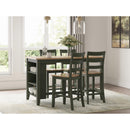 Signature Design by Ashley Gesthaven Counter Height Dining Table with Trestle Base D401-13 IMAGE 9