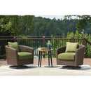 Signature Design by Ashley Horizon Hall P572-821 Swivel Lounge with  Cushion IMAGE 7