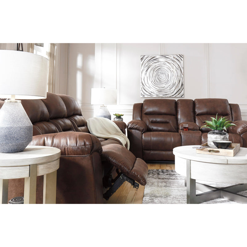 Signature Design by Ashley Stoneland Power Reclining Leather Look Loveseat with Console 3990496C IMAGE 8