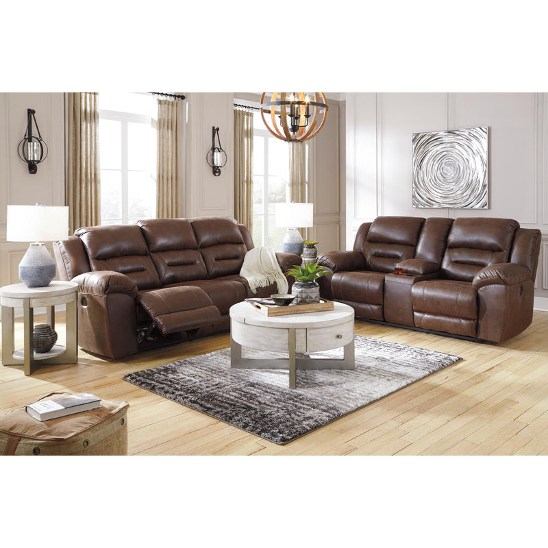 Signature Design by Ashley Stoneland Power Reclining Leather Look Loveseat with Console 3990496C IMAGE 9